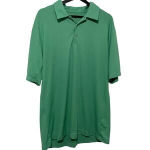 Nike Golf Mens Athletic Polo Size XL Green Short Sleeve Nike Fit Dry 206470-373